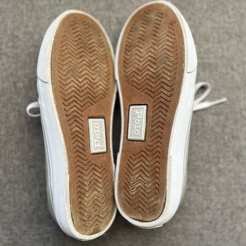 Polo by Ralph Lauren Light Gray Sneakers - Picture 6 of 8